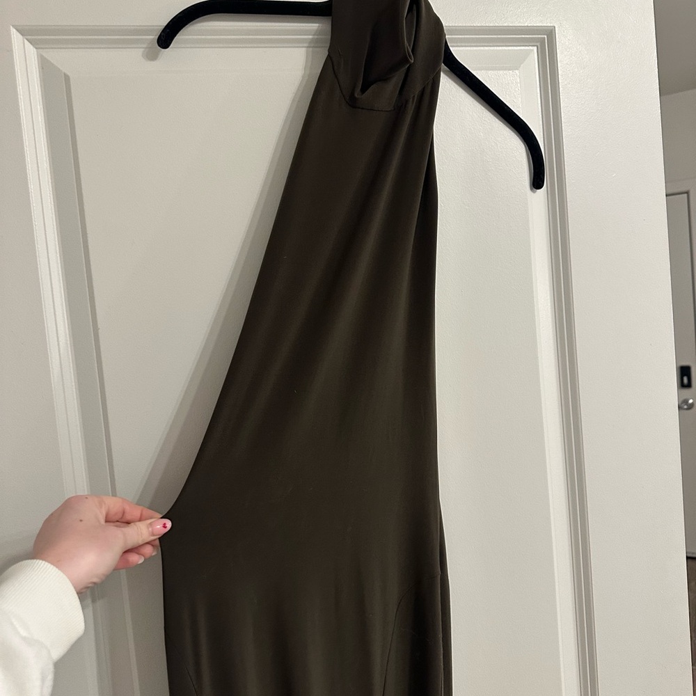 Norma Kamala Halter Turtle Fishtail Gown
